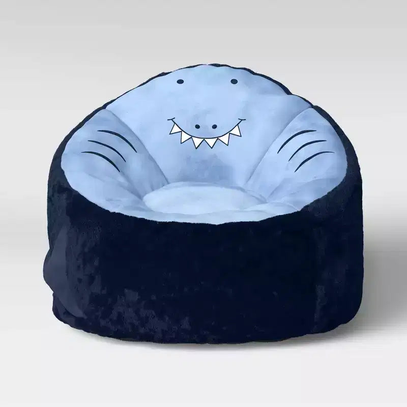 Poltrona sacco a forma di squalo per bambini