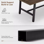 Tavolo da pranzo industriale per 4-6 persone, tavolo da cucina lungo 160 cm in legno con robusta struttura in metallo per cucina, sala da pranzo