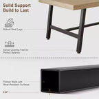 Tavolo da pranzo industriale per 4-6 persone, tavolo da cucina lungo 160 cm in legno con robusta struttura in metallo per cucina, sala da pranzo