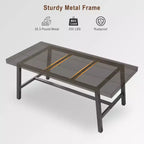 Tavolo da pranzo industriale per 4-6 persone, tavolo da cucina lungo 160 cm in legno con robusta struttura in metallo per cucina, sala da pranzo