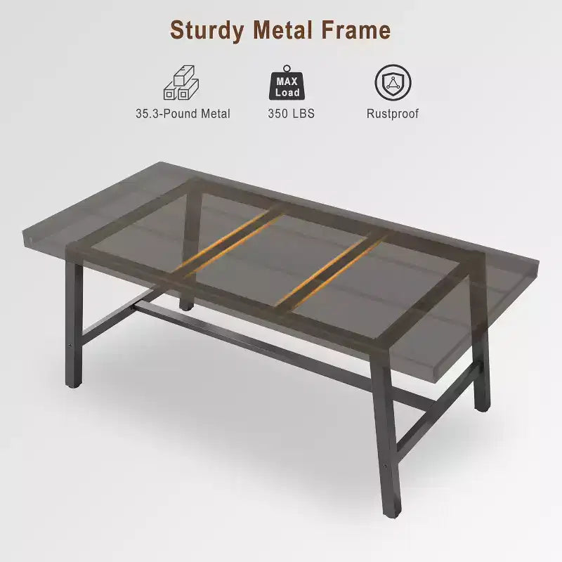 Tavolo da pranzo industriale per 4-6 persone, tavolo da cucina lungo 160 cm in legno con robusta struttura in metallo per cucina, sala da pranzo