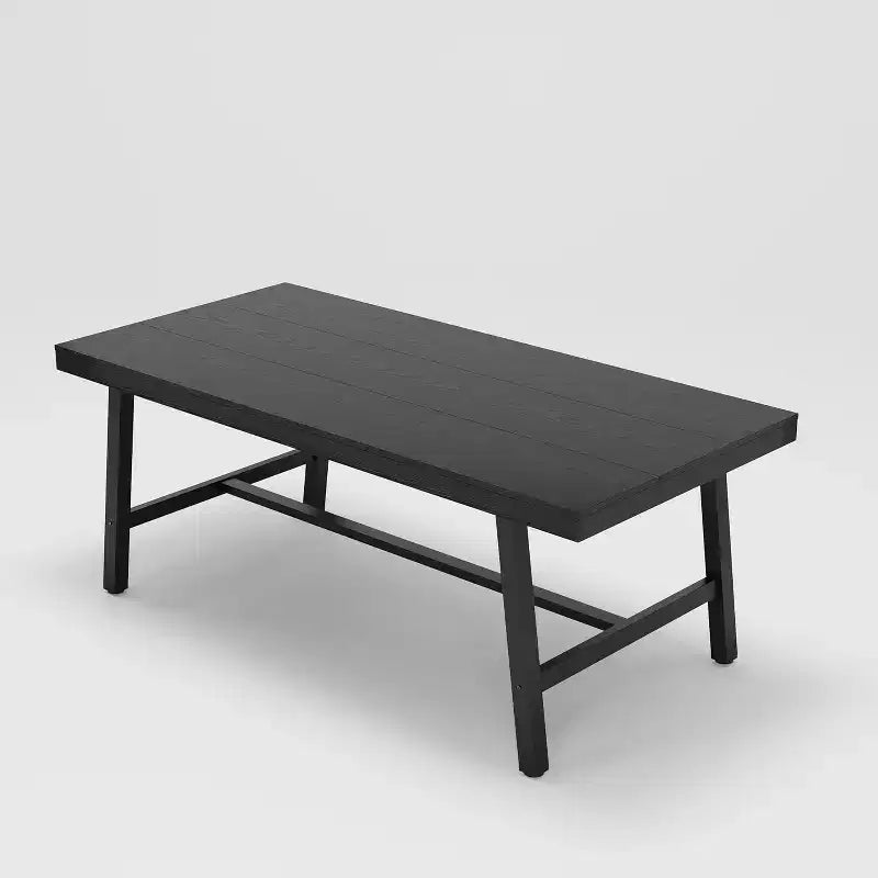 Tavolo da pranzo industriale per 4-6 persone, tavolo da cucina lungo 160 cm in legno con robusta struttura in metallo per cucina, sala da pranzo