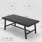 Tavolo da pranzo industriale per 4-6 persone, tavolo da cucina lungo 160 cm in legno con robusta struttura in metallo per cucina, sala da pranzo