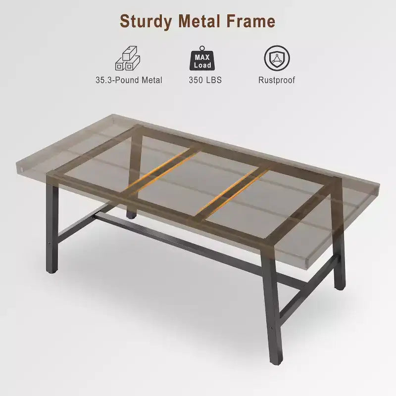 Tavolo da pranzo industriale per 4-6 persone, tavolo da cucina lungo 160 cm in legno con robusta struttura in metallo per cucina, sala da pranzo