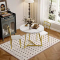 2-Person Round Dining Set - Space-Saving Table & Upholstered Chairs, Modern Kitchen Set for Small Spaces
