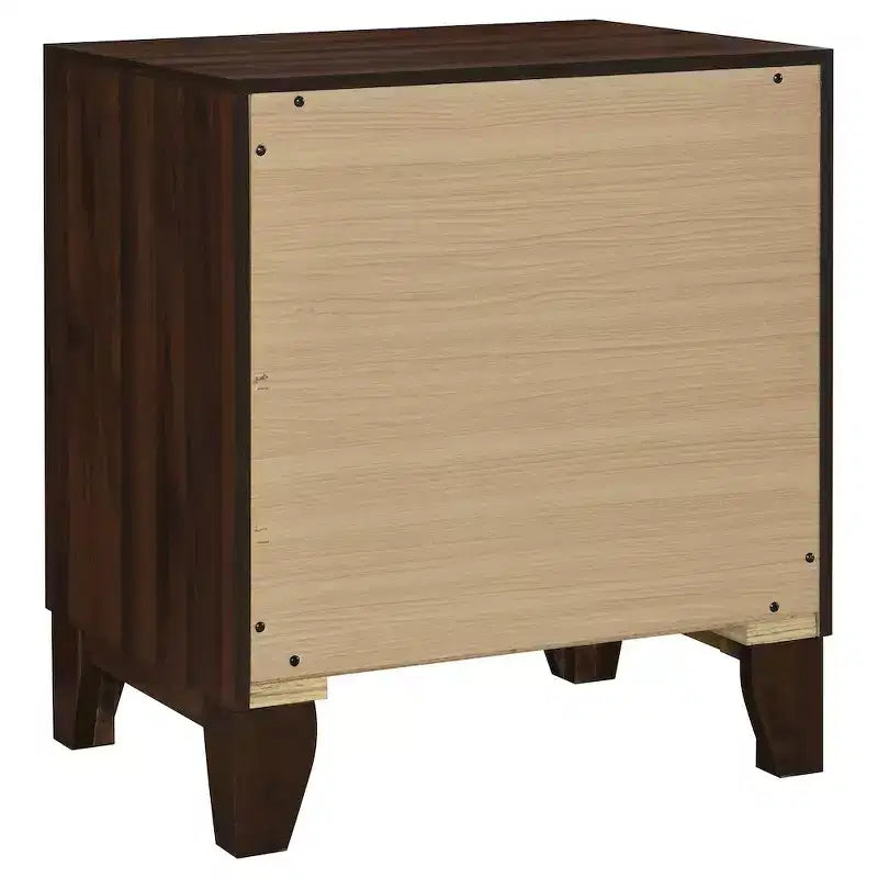 Comodino con 2 cassetti Welsley, noce