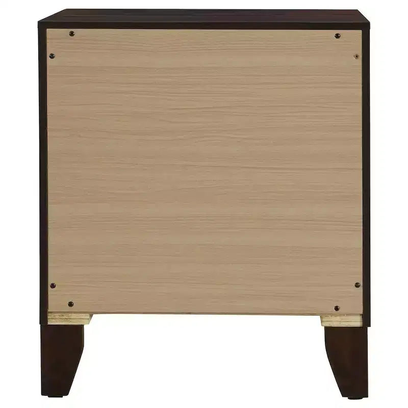 Comodino con 2 cassetti Welsley, noce