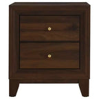 Comodino con 2 cassetti Welsley, noce
