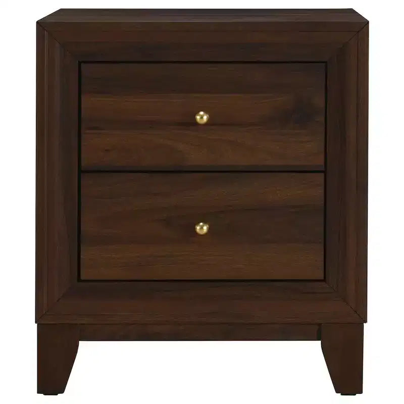 Comodino con 2 cassetti Welsley, noce
