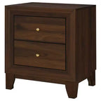 Comodino con 2 cassetti Welsley, noce