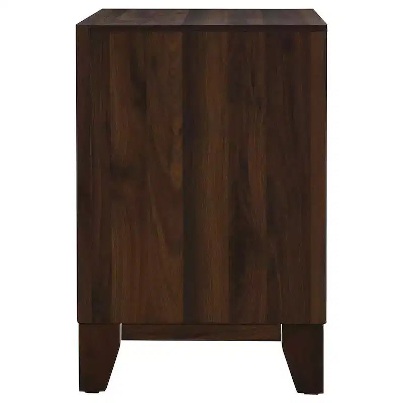 Comodino con 2 cassetti Welsley, noce