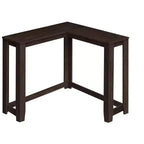 Console da angolo 36" in legno massello colore espresso con finitura anticata
