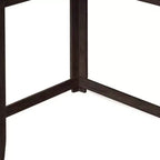 Console da angolo 36" in legno massello colore espresso con finitura anticata