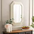 Specchio Zaira, 23,82 x 35,4 pollici, MRR9009, Bianco