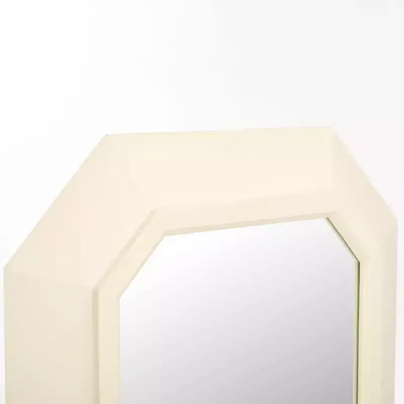 Specchio Zaira, 23,82 x 35,4 pollici, MRR9009, Bianco