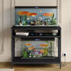 Supporto per Acquario con Presa di Corrente, Tavolo per Acquario in Metallo da 40-50 Galloni con Cassetto, Capacità 660 libbre
