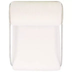 Poltrona accent Bethann con struttura in metallo, SFV5130, Bianco/Argento
