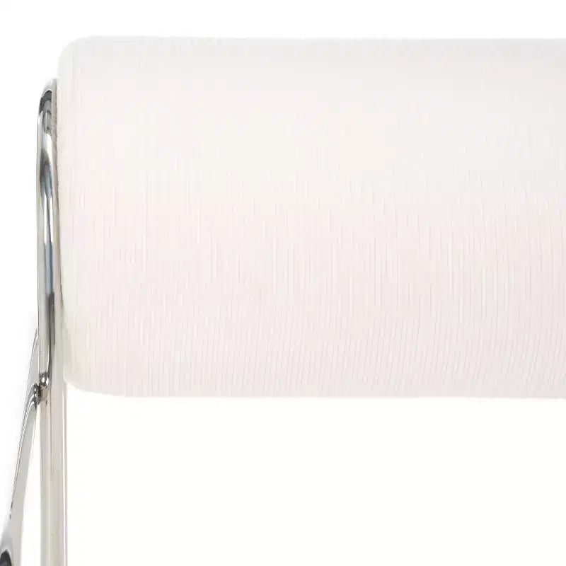 Poltrona accent Bethann con struttura in metallo, SFV5130, Bianco/Argento