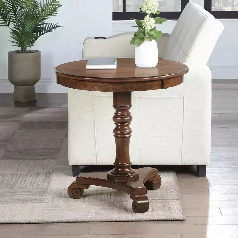 Tavolino da salotto rettangolare con piano in MDF color marrone, altezza 25,5 pollici, 1 pezzo