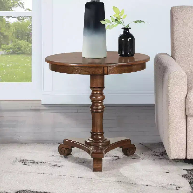 Tavolino da salotto rettangolare con piano in MDF color marrone, altezza 25,5 pollici, 1 pezzo