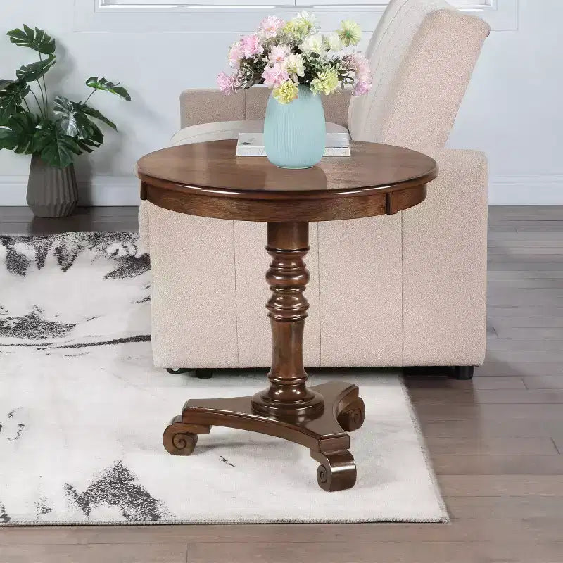Tavolino da salotto rettangolare con piano in MDF color marrone, altezza 25,5 pollici, 1 pezzo