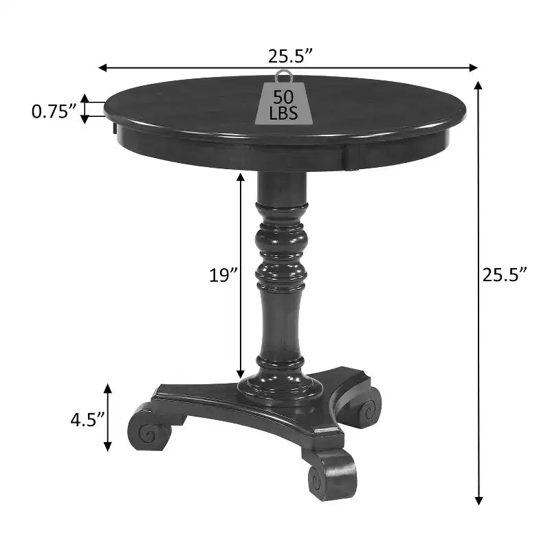 Tavolino da salotto rettangolare con piano in MDF color marrone, altezza 25,5 pollici, 1 pezzo
