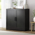 Mobiletto contenitore a colonna, Mobiletto decorativo in legno per casa, ufficio, piccoli spazi, Nero, 31x31x16 pollici