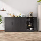Mobiletto contenitore a colonna, Mobiletto decorativo in legno per casa, ufficio, piccoli spazi, Nero, 31x31x16 pollici