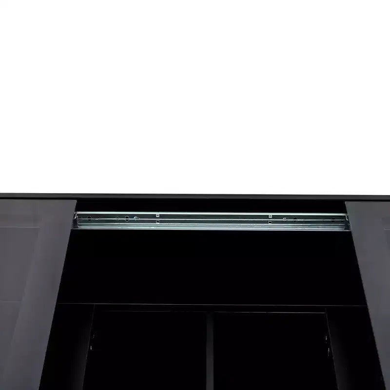 Tavolino da caffè moderno rettangolare 39.37" con contenitore e piano scorrevole, estensibile fino a 57.09"