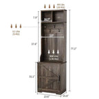 Albero da ingresso 3-in-1 sottile da 77" con panca porta scarpe e contenitore, appendiabiti da ingresso con 5 ganci in metallo, design salvaspazio