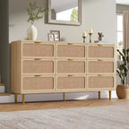 Cassettiera in rattan per la camera da letto, cassettiere ad alta capacità per l'armadio, adatte per il soggiorno, l'ingresso e la camera dei bambini.