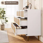 Cassettiera in rattan per la camera da letto, cassettiere ad alta capacità per l'armadio, adatte per il soggiorno, l'ingresso e la camera dei bambini.
