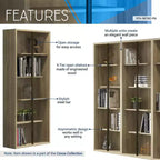 Libreria standard a 5 ripiani in legno di pino
