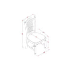 Set Tavolo da Pranzo a 3 Pezzi con Piano in Legno Massello Finitura Nera e Ciliegio con Ribalte
