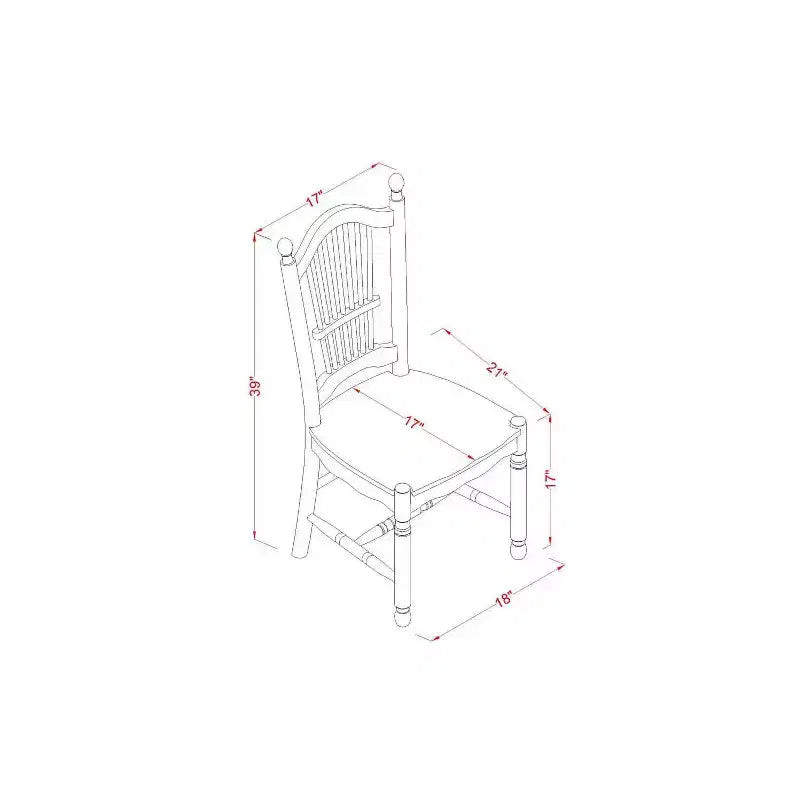 Set Tavolo da Pranzo a 3 Pezzi con Piano in Legno Massello Finitura Nera e Ciliegio con Ribalte
