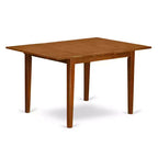 Set da pranzo 3 pezzi in legno massello con finitura marrone sella