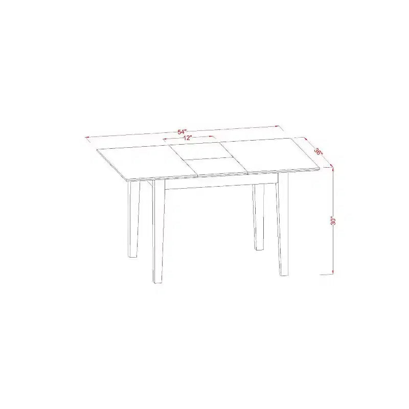 Set da pranzo 3 pezzi in legno massello con finitura marrone sella