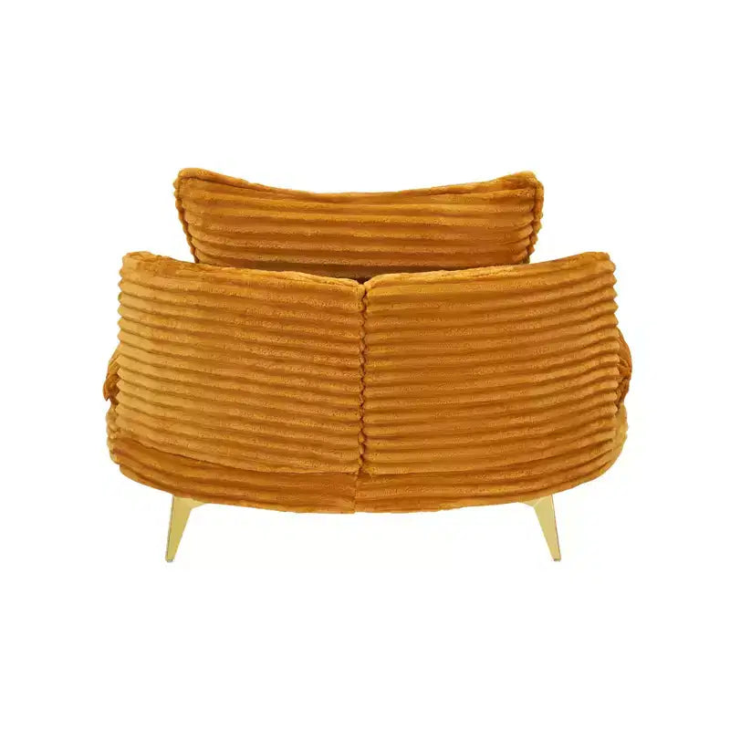 Poltrona moderna con pouf, divano singolo oversize imbottito, poltrona lounge con seduta profonda e poggiapiedi per camera da letto, soggiorno, ufficio