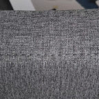 Divano letto convertibile con chaise longue, 3 posizioni reclinabili, portata 122 kg, poliestere e cotone