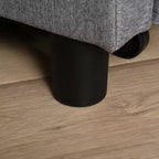 Divano letto convertibile con chaise longue, 3 posizioni reclinabili, portata 122 kg, poliestere e cotone