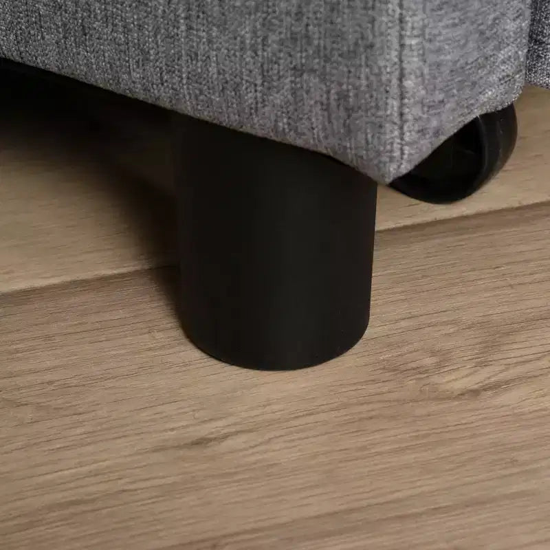 Divano letto convertibile con chaise longue, 3 posizioni reclinabili, portata 122 kg, poliestere e cotone