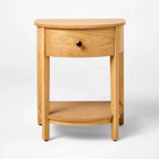 Comodino Harriett, legno naturale